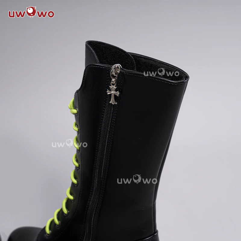 Uwowo V singer Rin Rascal Collab Witch Gothic Cosplay Shoes - Image 5