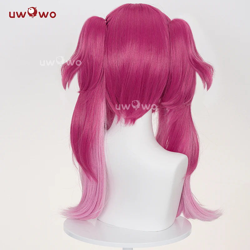 Uwowo Wuthering Waves Lupa Cosplay WIg Long Pink Hair - Image 4